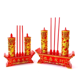 龙套蜡烛台电子香炉水晶蜡烛灯