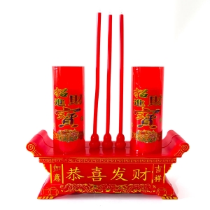 新片招财蜡烛台电子香炉