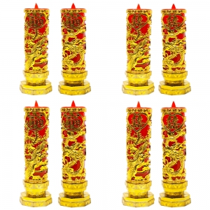 金色龙套led电蜡烛灯